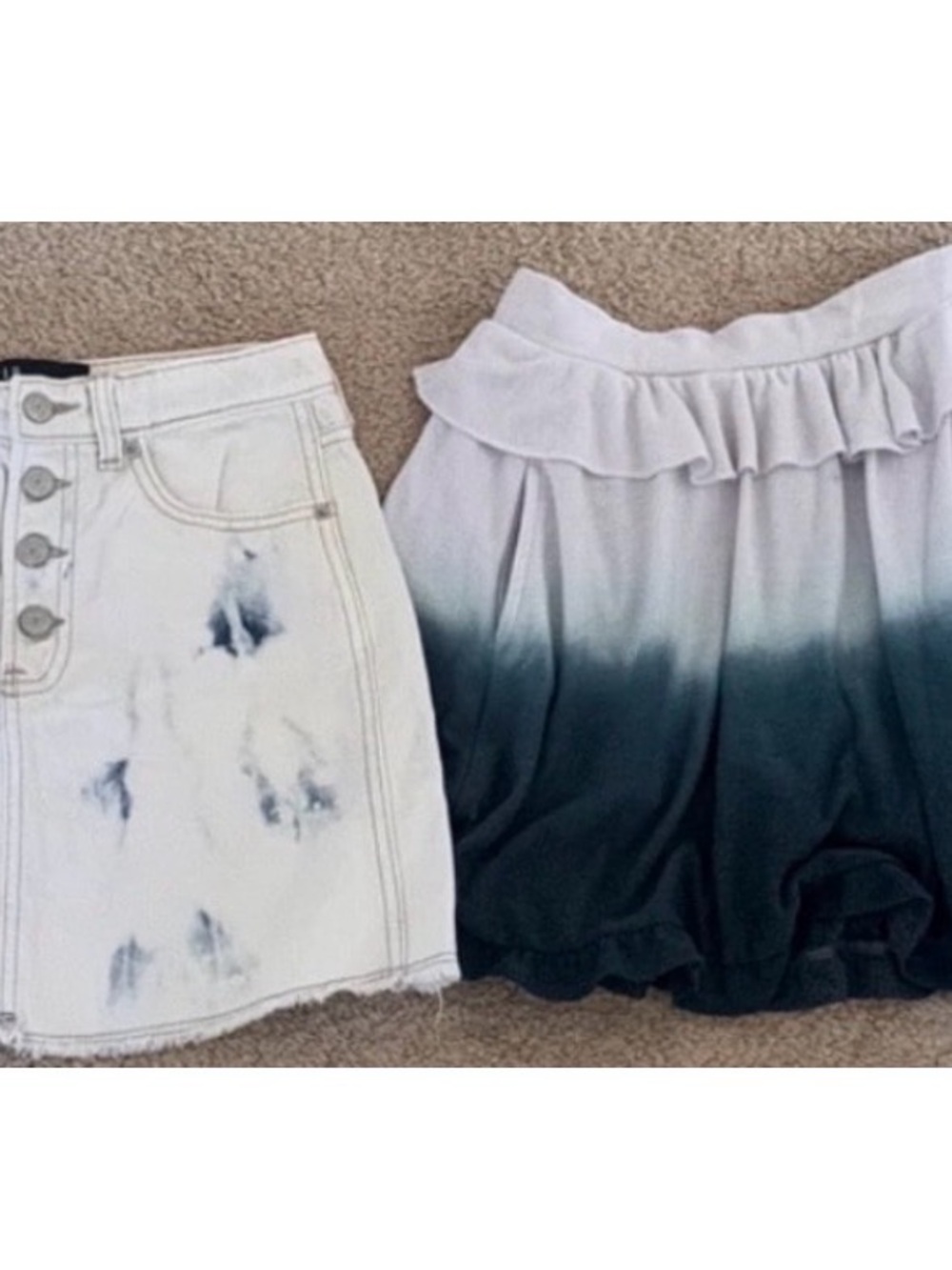 2 Tie Dye Big Kid Size 14 Skirts, Chaser and Gap